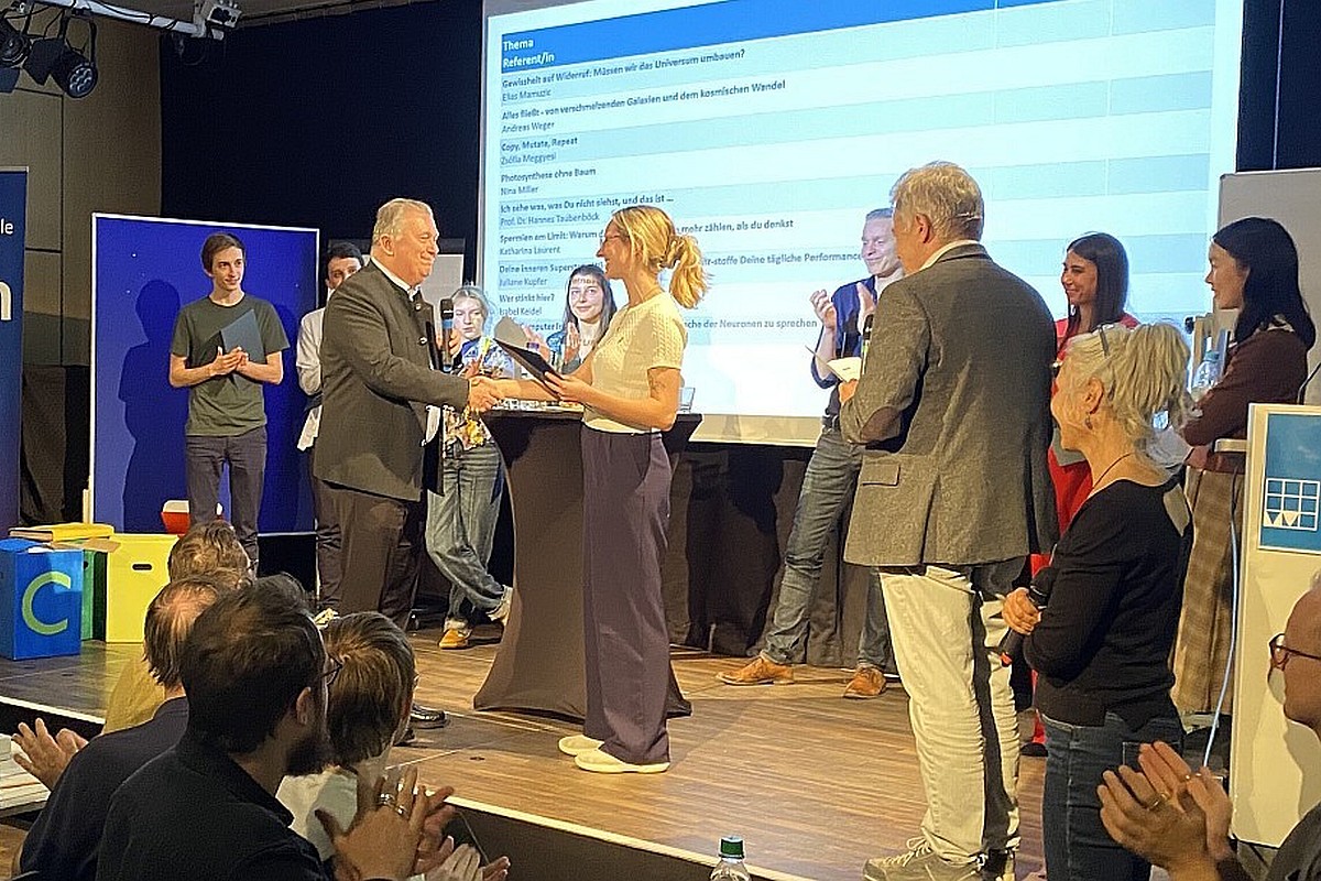 Preisträgerin des Science-Slam 2026: Frau Isabel Keidel